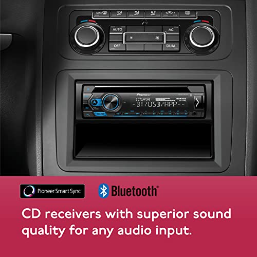Pioneer DEH-S4220BT Single-Din Bluetooth CD Receiver with USB/AUX Inputs, Pioneer Smart Sync, and Hands-Free Calling for Enhanced in-Car Audio Experience Pioneer DEH-S4220BT Single-Din Bluetooth CD Receiver with USB/AUX Inputs, Pioneer Smart Sync, and Hands-Free Calling for Enhanced in-Car Audio Experience